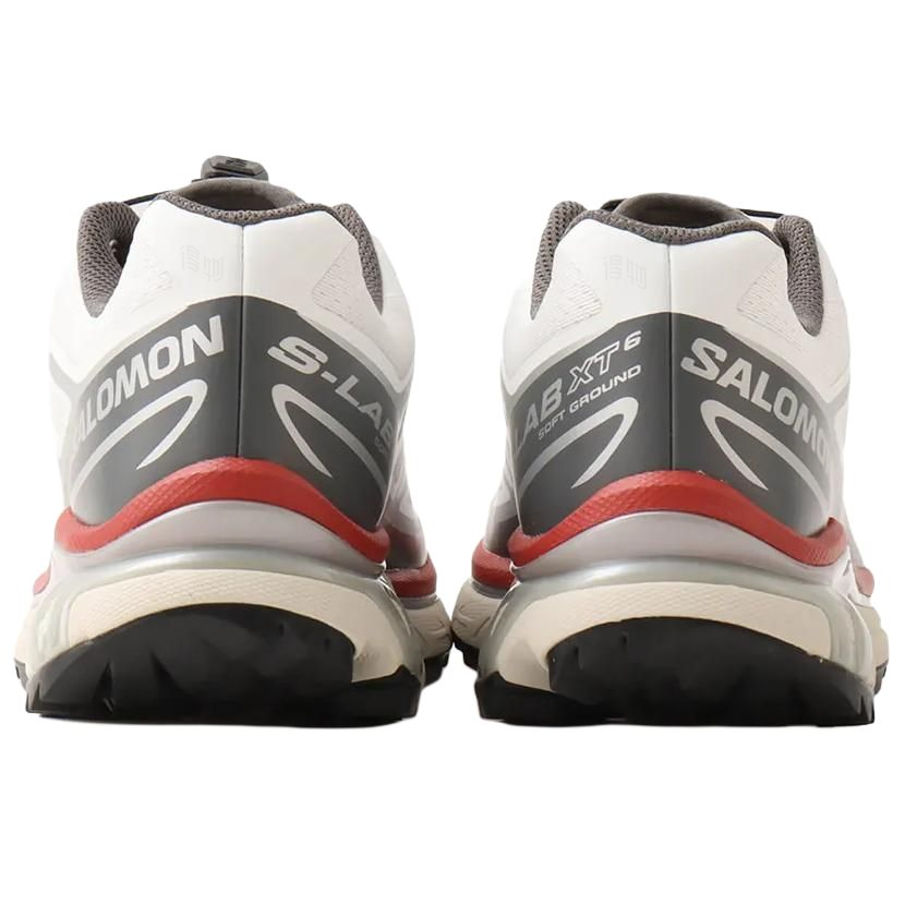 Salomon XT-6 Unisex Lifestyle Shoes – White, Grey & Red